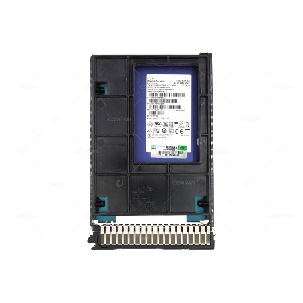 P08691-001 HP 480GB SSD SATA 6G DS 5200 MAX 2.5 IN 3.5 DL380 G8-G10